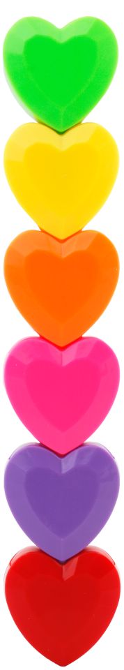 Книга Zakreślacze Serca Fluo 5 kolorów Happy Color 