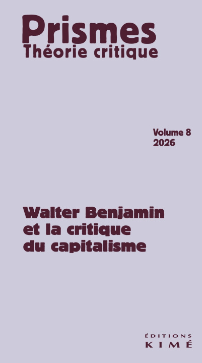 Knjiga PRISMES n°8 Benjamin
