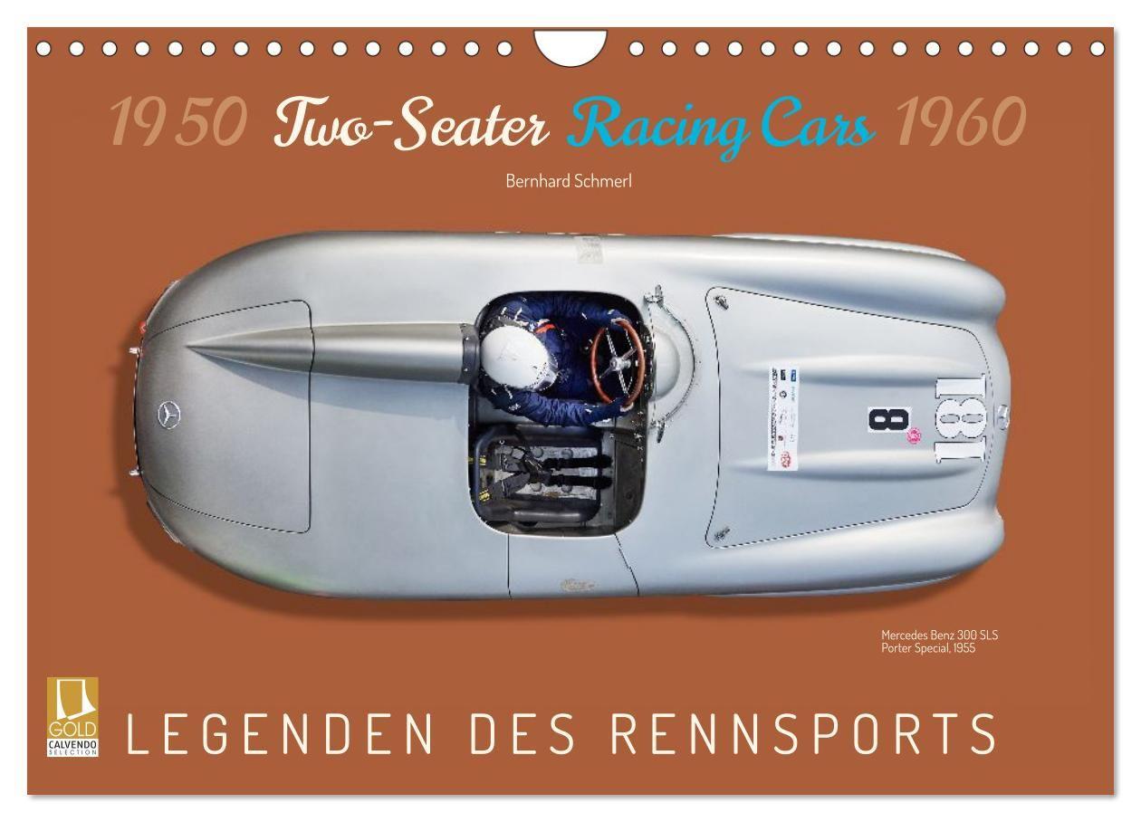 Календар/тефтер Two-Seater Racing Cars 1950-1960 (Wandkalender 2027 DIN A4 quer), CALVENDO Monatskalender Calvendo