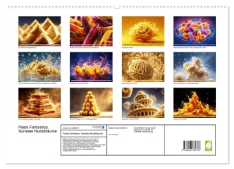 Календар/тефтер Pasta Fantastica. Surreale Nudelträume (hochwertiger Premium Wandkalender 2027 DIN A2 quer), Kunstdruck in Hochglanz Calvendo