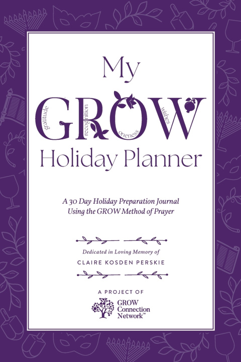 Kniha My GROW Holiday Planner Nechama Dina Wasserman Laber