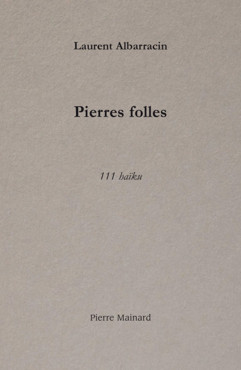 Book PIERRES FOLLES Albarracin