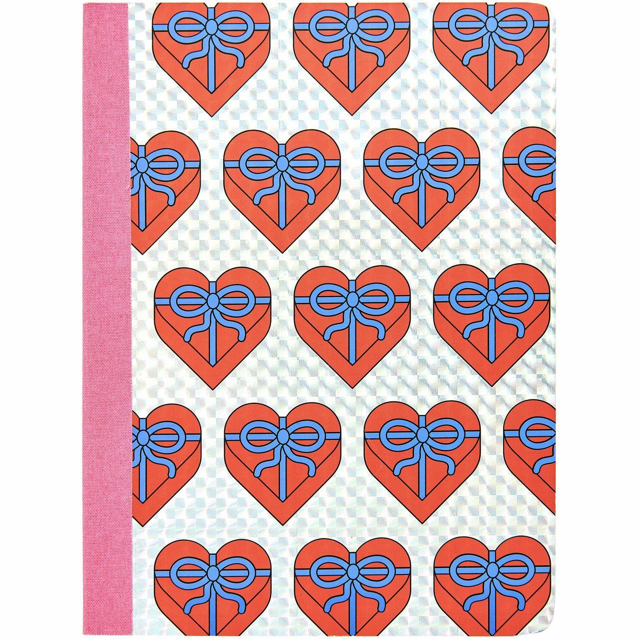 Hra/Hračka Notizbuch Eye Candy, Herzen, 14,5 x 19,5 cm, 80 Seiten 