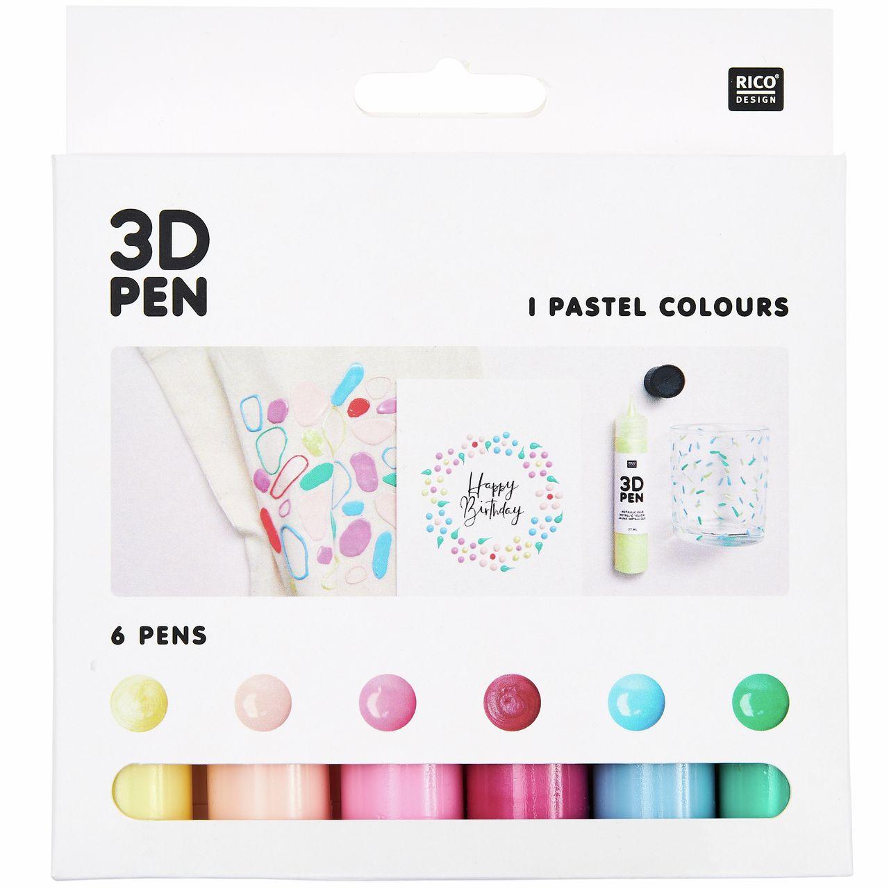 Hra/Hračka 3D Pen - Set Pastell, 6 x 27ml 