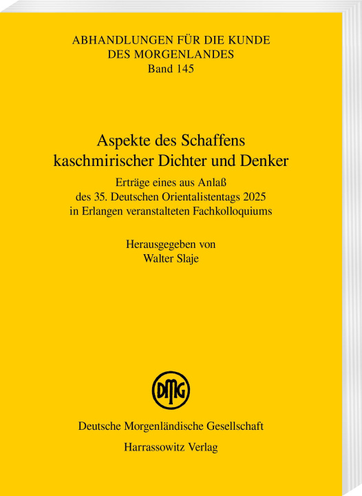 Knjiga Aspekte des Schaffens kaschmirischer Dichter und Denker Walter Slaje