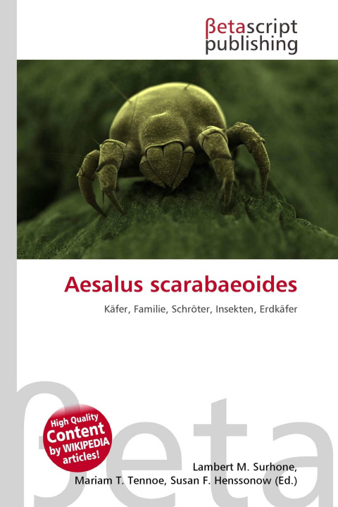 Kniha Aesalus scarabaeoides Mariam T. Tennoe