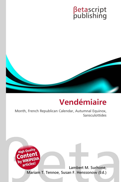 Kniha Vendémiaire Mariam T. Tennoe
