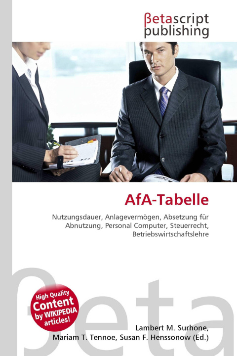 Kniha AfA-Tabelle Mariam T. Tennoe