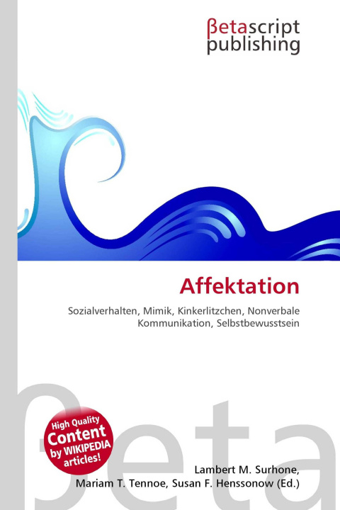 Kniha Affektation Mariam T. Tennoe