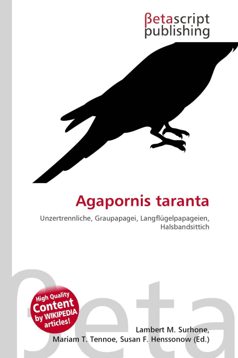 Kniha Agapornis taranta Mariam T. Tennoe