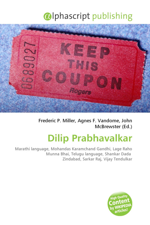 Kniha Dilip Prabhavalkar Agnes F. Vandome
