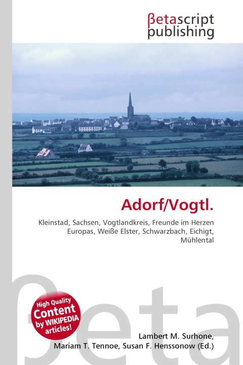 Kniha Adorf/Vogtl. Miriam T. Timpledon