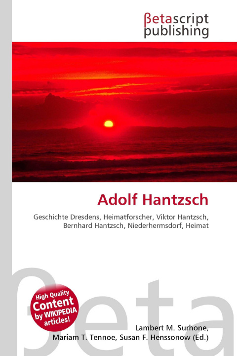 Kniha Adolf Hantzsch Mariam T. Tennoe