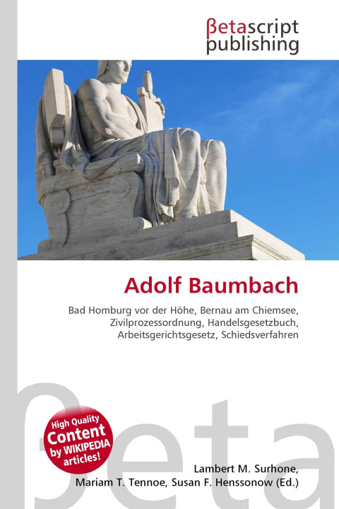 Knjiga Adolf Baumbach Mariam T. Tennoe