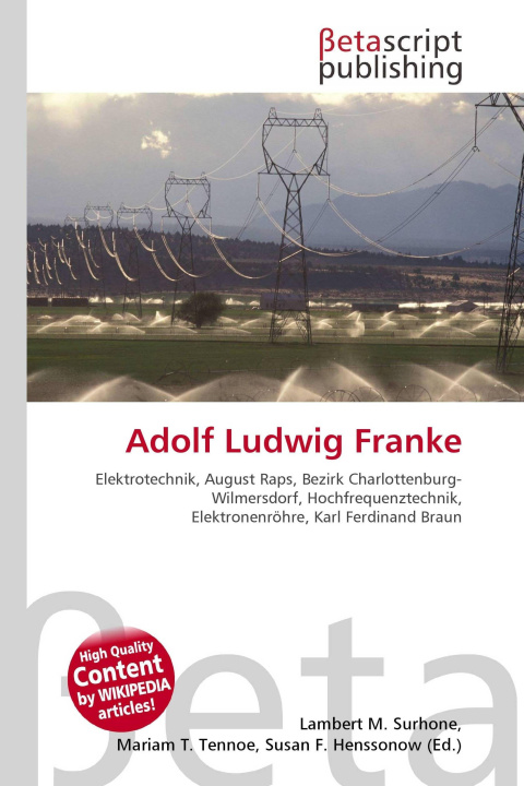 Książka Adolf Ludwig Franke Mariam T. Tennoe