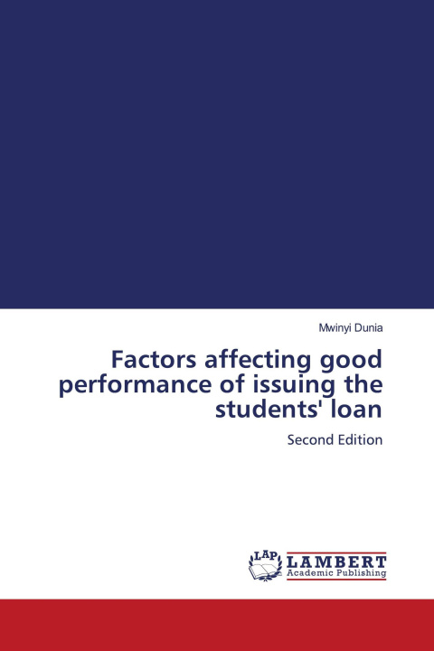 Kniha Factors affecting good performance of issuing the students' loan 