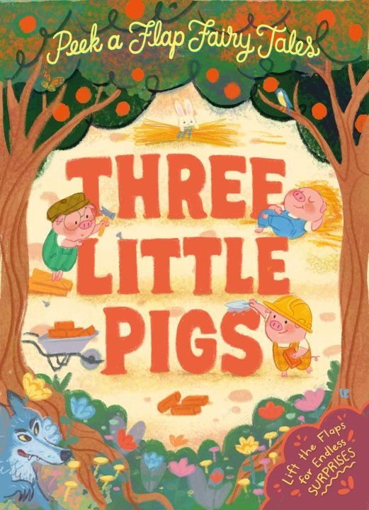 Kniha Peek a Flap Fairy Tales Three Little Pigs Gemma Roman