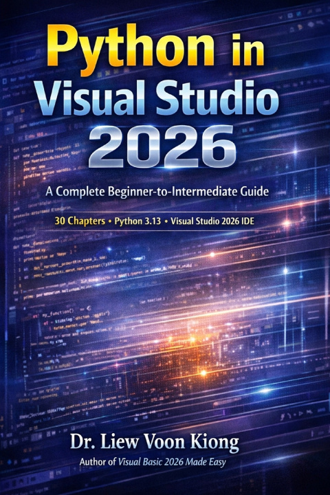 Knjiga Python in Visual Studio 2026 Voon Kiong Liew