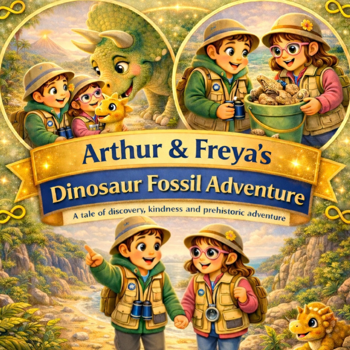Kniha Arthur and Freya's Dinosaur Fossil Adventures Rebecca Rose Mulvaney