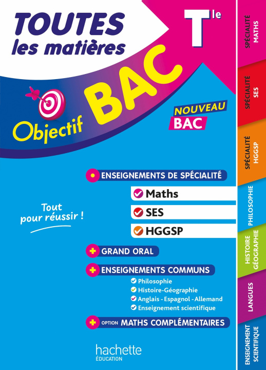 Knjiga Objectif BAC tlm Tle Maths SES HGGSP enseignements communs - BAC 2027 