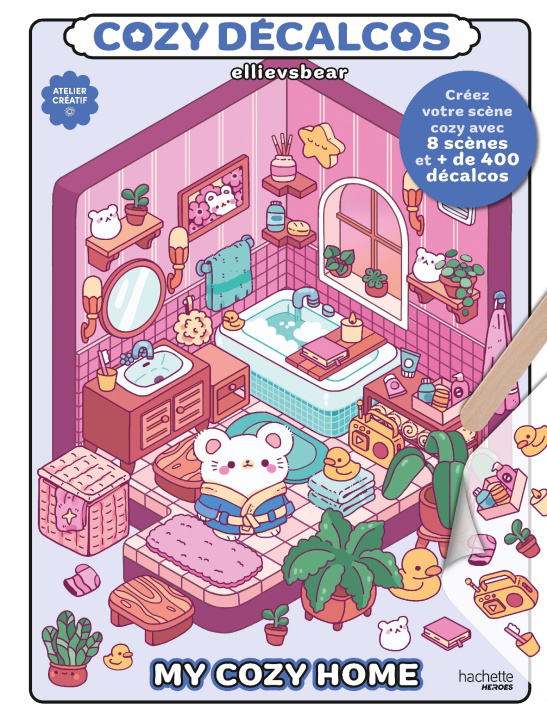 Kniha Cozy Décalcos - My cozy home 