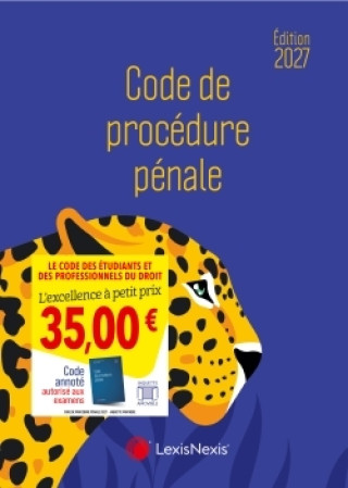 Buch Code de procédure pénale 2027 Jaquette  Panthère Philippe Conte