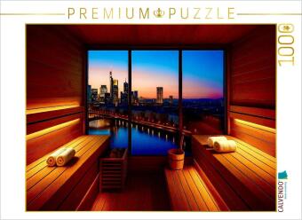 Hra/Hračka CALVENDO Puzzle In der Skyline-Sauna | 1000 Teile Lege-Größe 64x48cm Foto-Puzzle für glückliche Stunden Calvendo