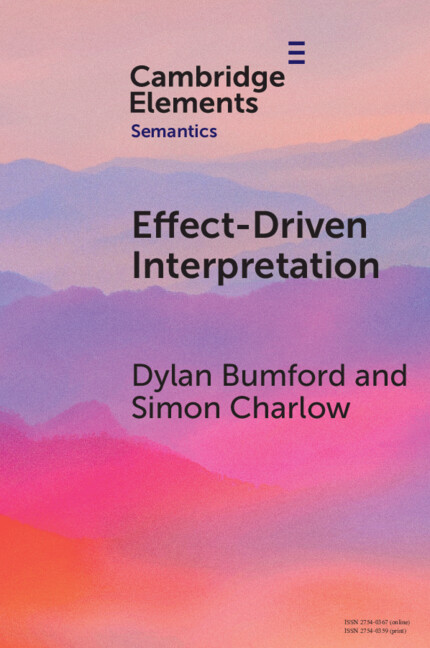 Knjiga Effect-Driven Interpretation Dylan Bumford