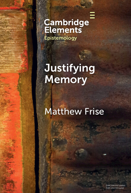 Knjiga Justifying Memory Matthew Frise