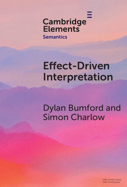 Knjiga Effect-Driven Interpretation Dylan Bumford