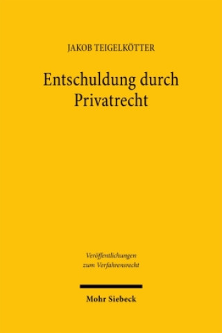 Kniha Entschuldung durch Privatrecht Jakob Teigelkötter