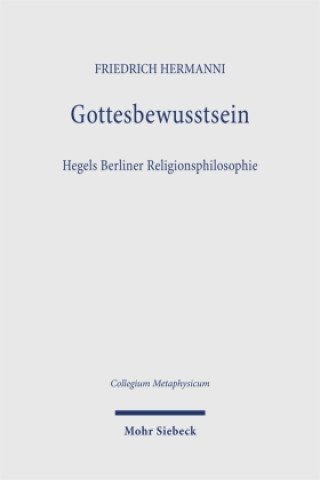 Kniha Gottesbewusstsein Friedrich Hermanni
