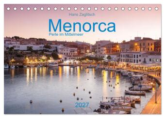 Kalendář/Diář Menorca - Perle im MIttelmeer (Tischkalender 2027 DIN A5 quer), CALVENDO Monatskalender Calvendo