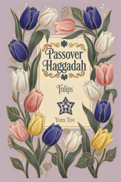 Carte Passover Haggadah, Tulips Yom Tov Press