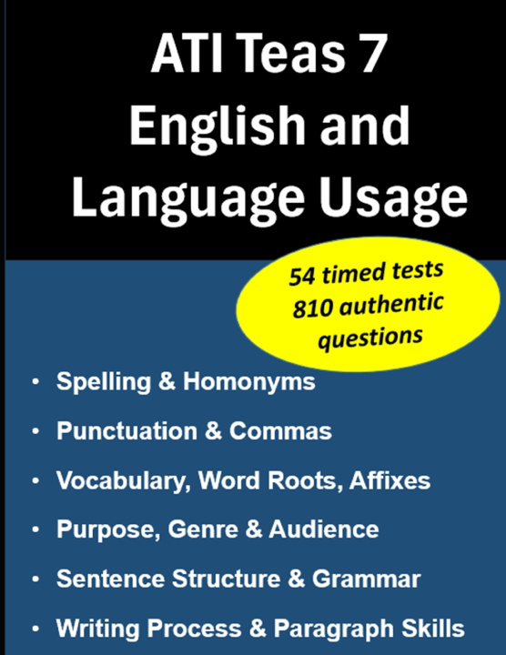Carte ATI Teas 7 English and Language Usage JR Morgan