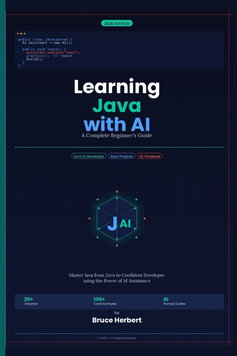 Kniha Learning Java with AI Bruce Herbert