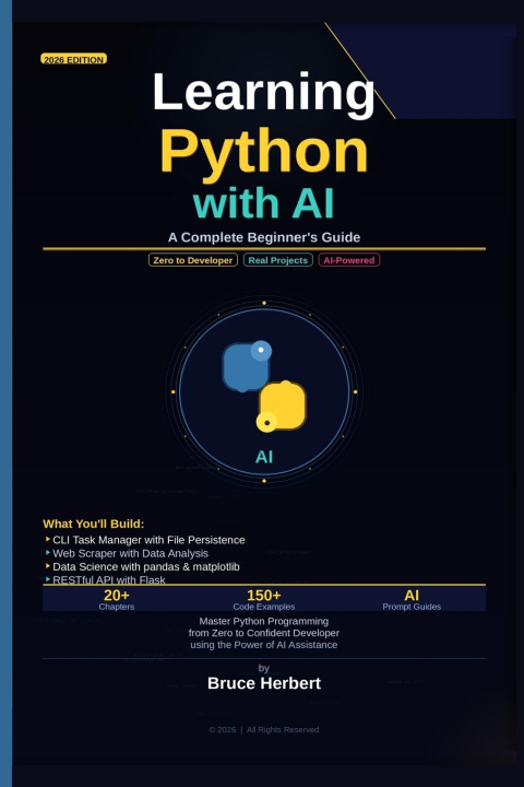 Knjiga Learning Python with AI Bruce Herbert