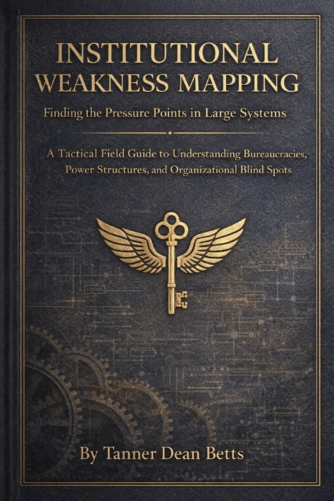 Kniha Institutional Weakness Mapping Tanner Betts