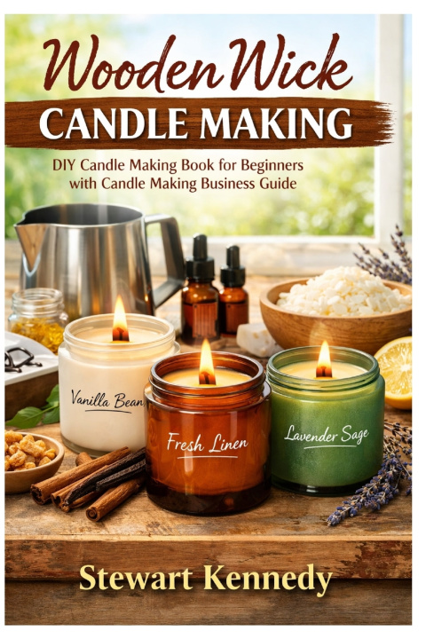 Kniha Wooden Wick Candle Making Stewart Kennedy