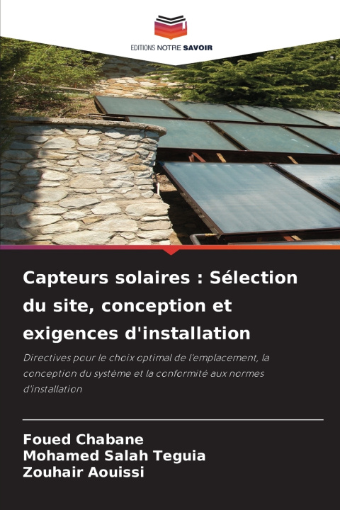 Kniha Capteurs solaires Foued Chabane