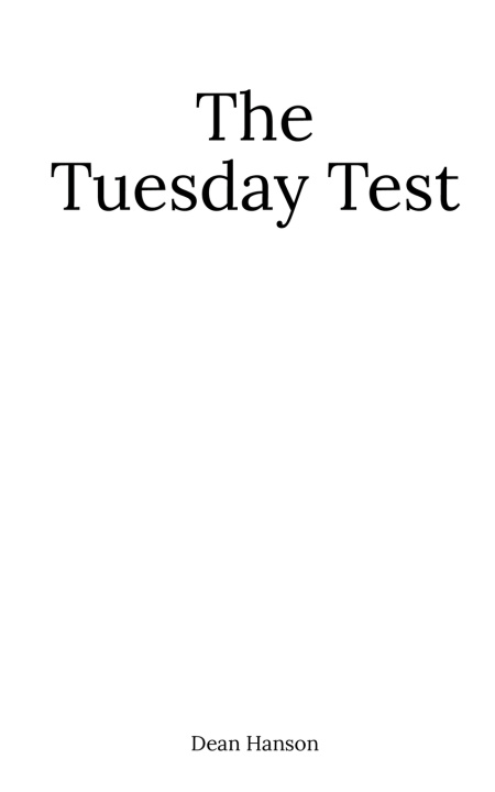 Knjiga The Tuesday Test Dean Hanson