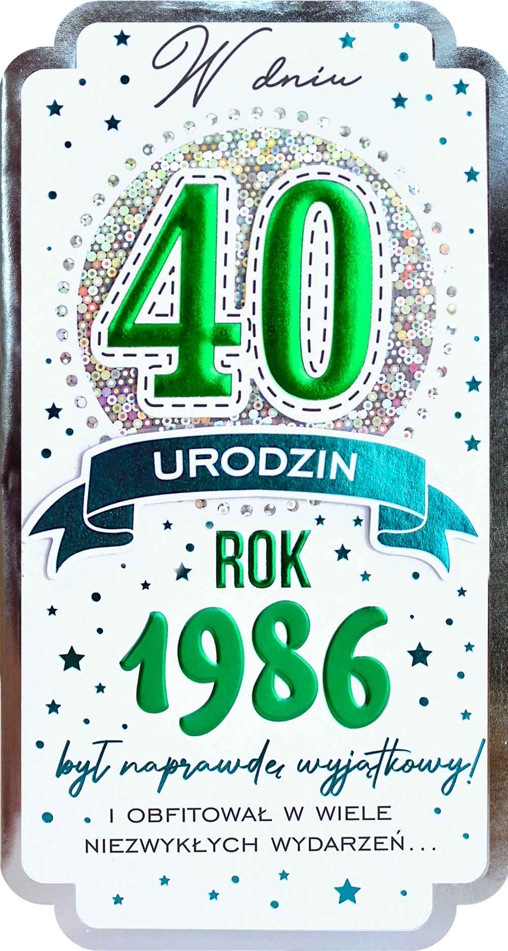 Knjiga Karnet 40 Urodziny rocznik 1986 PM-450 