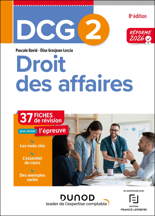 Kniha DCG 2 - Droit des affaires - Fiches Réforme 2026-2027 Elise Grosjean-Leccia
