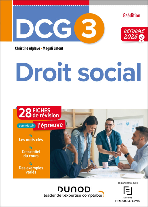 Kniha DCG 3 - Droit social - Fiches - Réforme 2026-2027 Christine Alglave