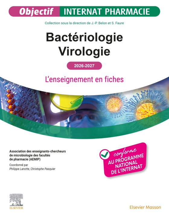 Kniha Bactériologie - Virologie 2026-2027 AEMIP (Association Des Enseignants De Microbiologie Des Facultés De Pharmacie)