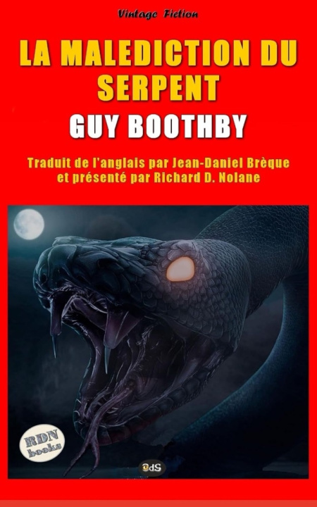 Kniha La Malédiction du Serpent Boothby
