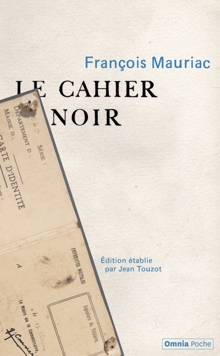 Kniha Le Cahier noir François Mauriac