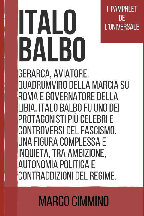Kniha Italo Balbo Marco Cimmino