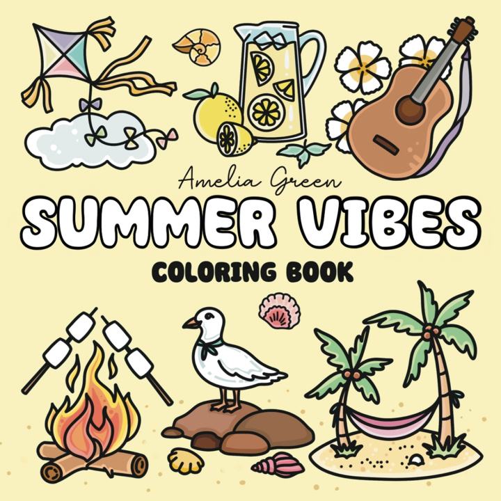 Książka Summer Vibes Coloring Book Amelia Green