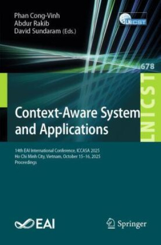 Kniha Context-Aware Systems and Applications Phan Cong-Vinh